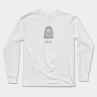 Tutu the Seal - Stay Safe - Seal Doodles Collection Long Sleeve T-Shirt